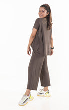 Load image into Gallery viewer, Classy Divaa Signature style Co-ord Set dark brown lounge wear featured