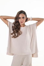Load image into Gallery viewer, Classy Divaa Signature style Co-ord Set creamish white lounge wear featured