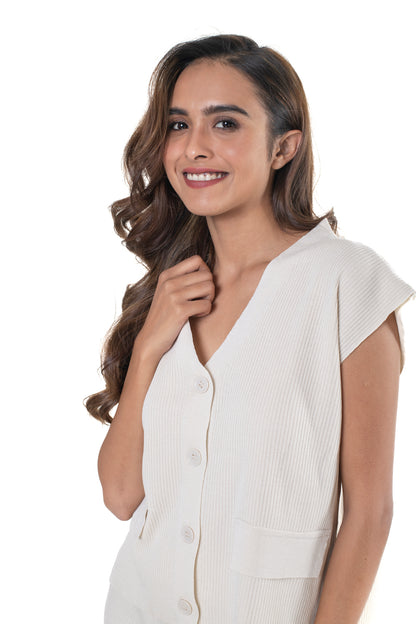 Style to Steal Co-ord Set off white lounge wear featured