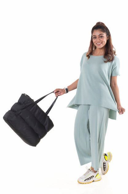 Classy Divaa Signature style Co-ord Set sea green lounge wear featured