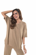 Load image into Gallery viewer, Just Chic it Off with DD Co-ord Sets light mud yellow lounge wear featured