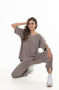 Just Chic it Off with DD Co-ord Sets light brown lounge wear featured