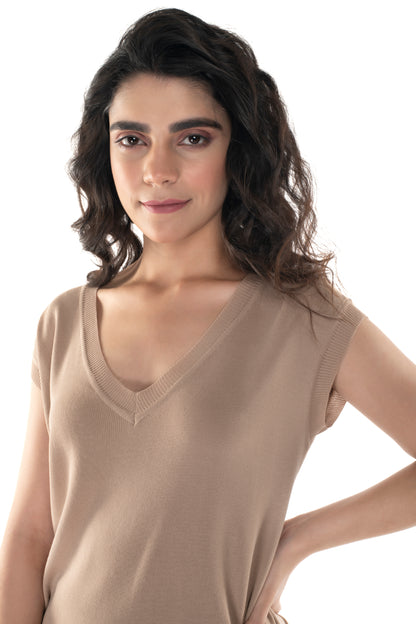 Simmer down and ease off Light Brown lounge wear featured