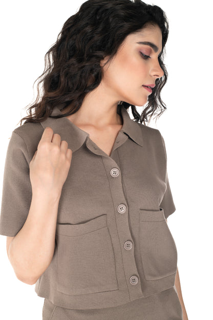 Unwind in style Light Mud Yellow lounge wear featured