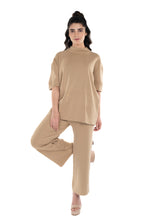 Load image into Gallery viewer, The Ultimate Airport Ready Co-ord set Brown lounge wear featured