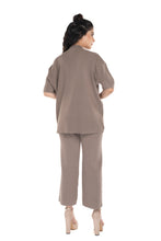 Load image into Gallery viewer, The Ultimate Airport Ready Co-ord set Dark Brown lounge wear featured