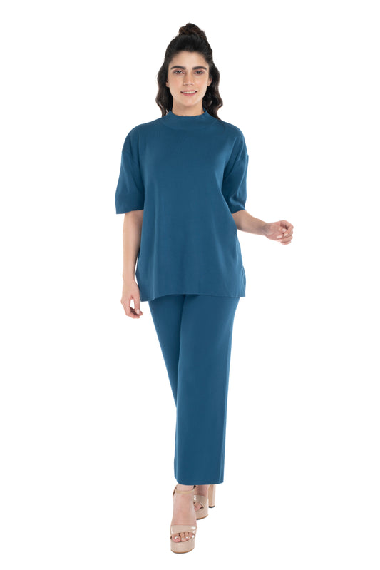 The Ultimate Airport Ready Co-ord set Azure blue lounge wear featured