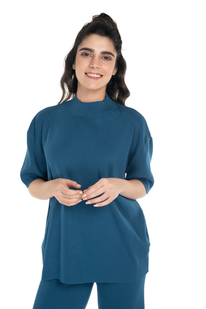 The Ultimate Airport Ready Co-ord set Azure blue lounge wear featured