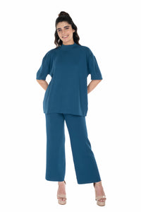 The Ultimate Airport Ready Co-ord set Azure blue lounge wear featured