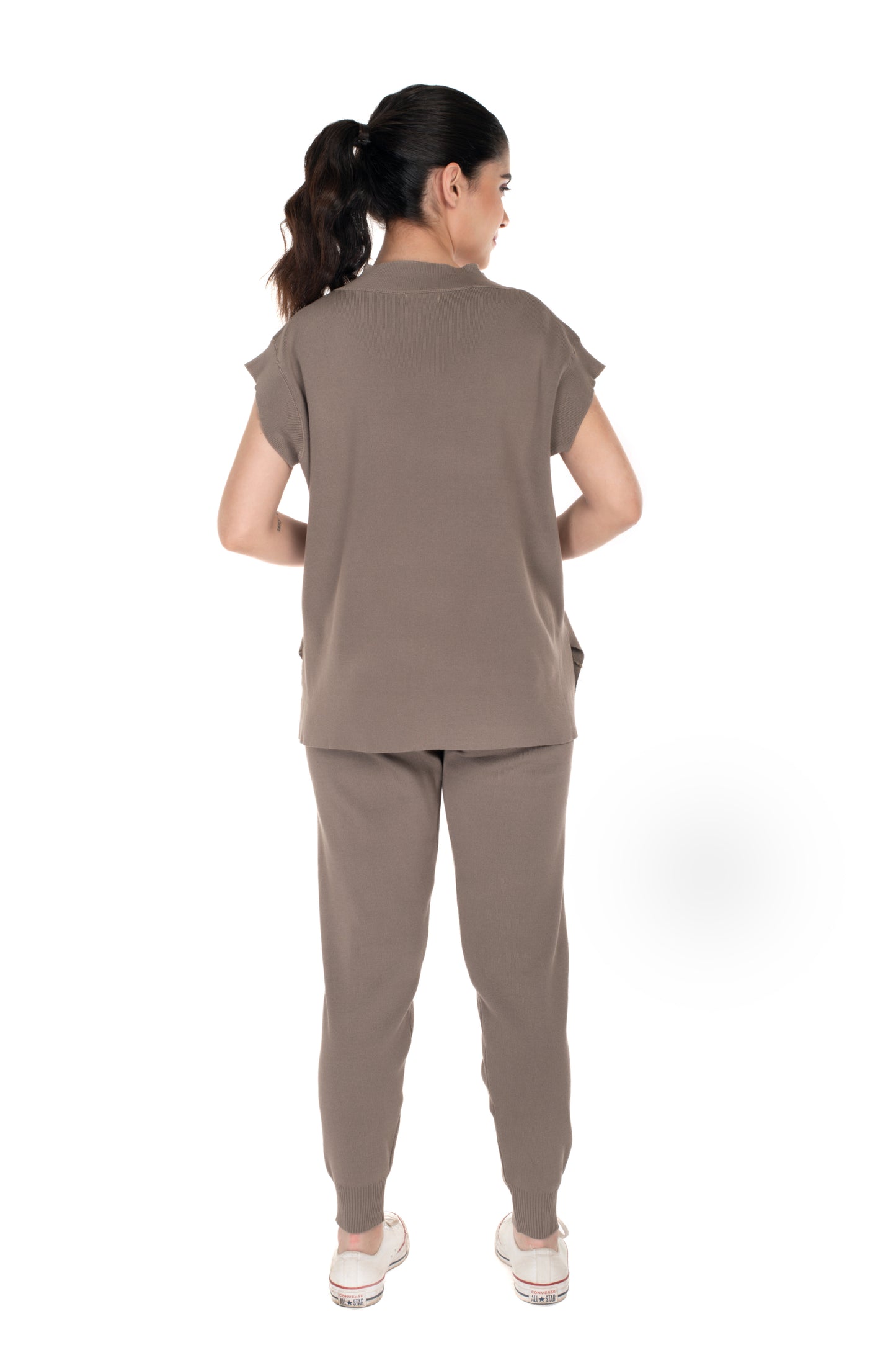 The Essential Co-ord Set light mud yellow lounge wear featured