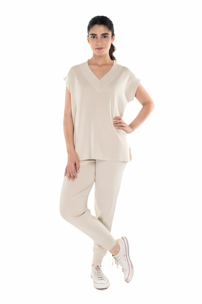 The Essential Co-ord Set Off White lounge wear featured