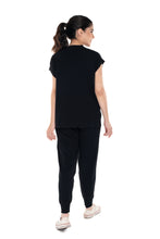 Load image into Gallery viewer, The Essential Co-ord Set Black lounge wear featured