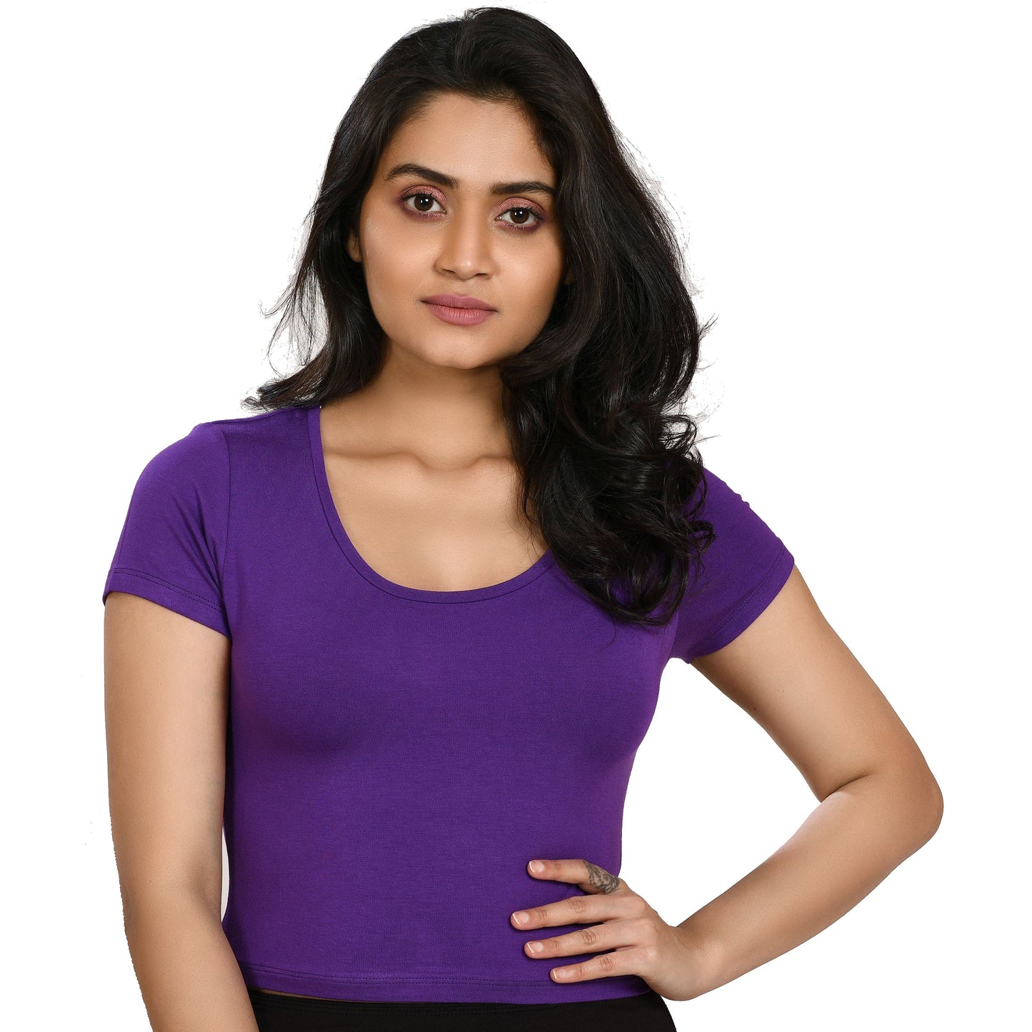 100% Cotton Rayon Blouses Grape Blouse