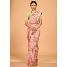 Load image into Gallery viewer, Green and Pink Patola Saree Saree