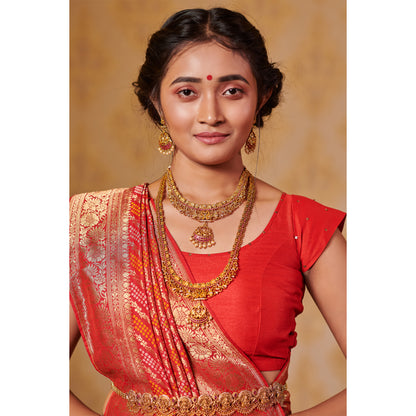 Zari Bandhej Saree Saree