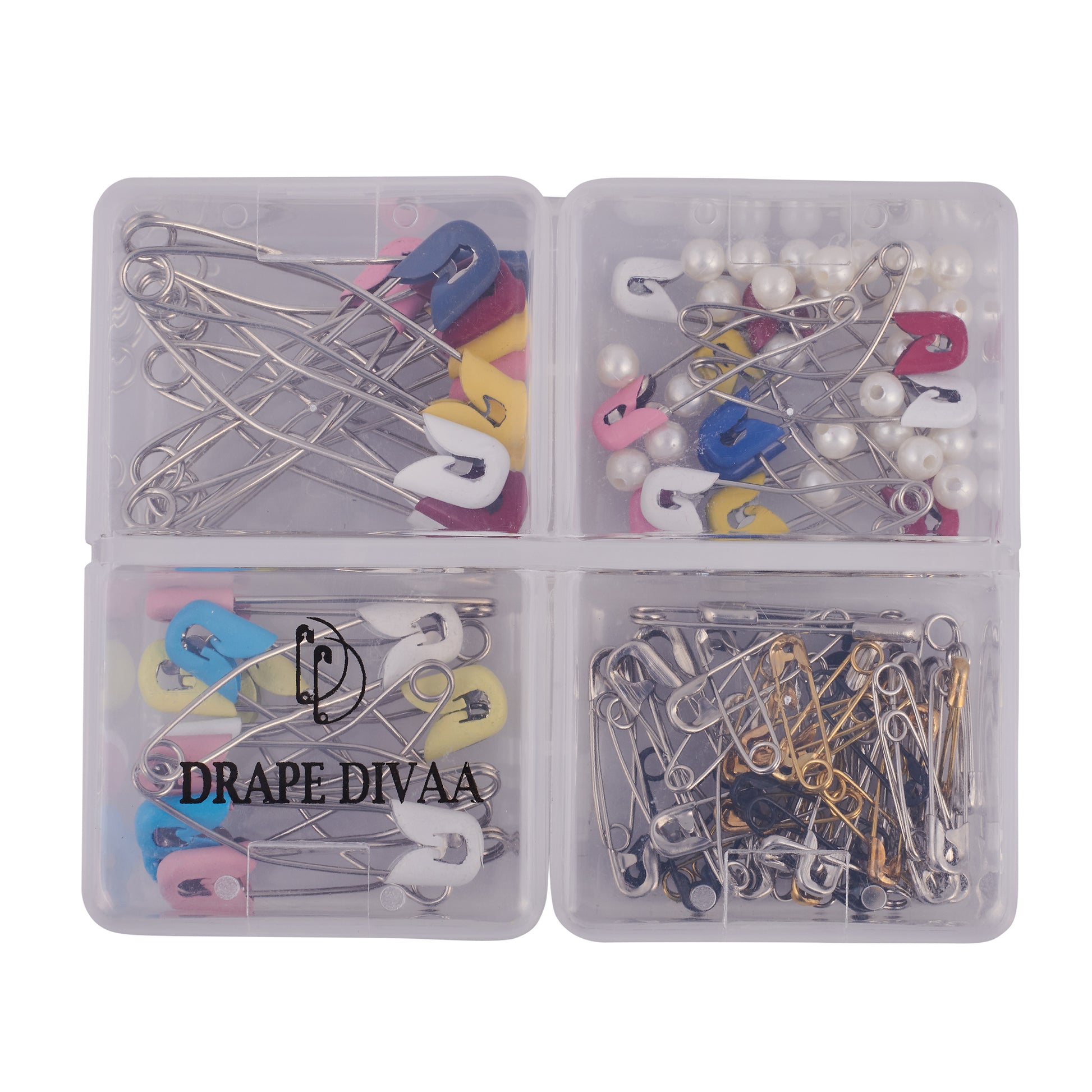 Safety Pins - Assorted (86 Pcs) - With Box Safety Pins removed featured