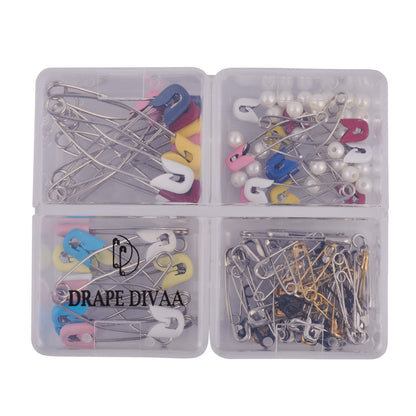 Safety Pins - Assorted (86 Pcs) - With Box Safety Pins removed featured