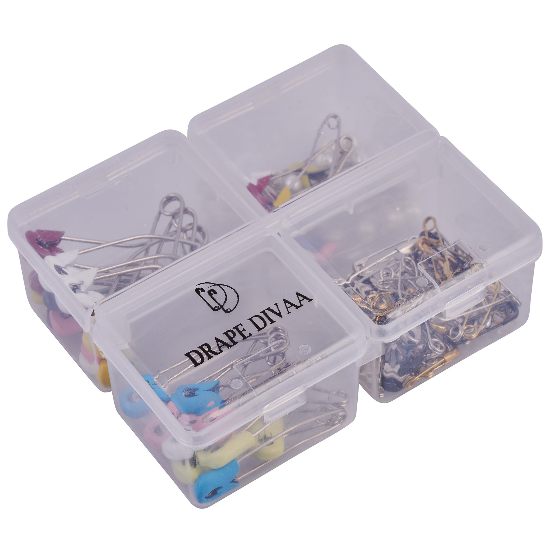 Safety Pins - Assorted (86 Pcs) - With Box Safety Pins removed featured