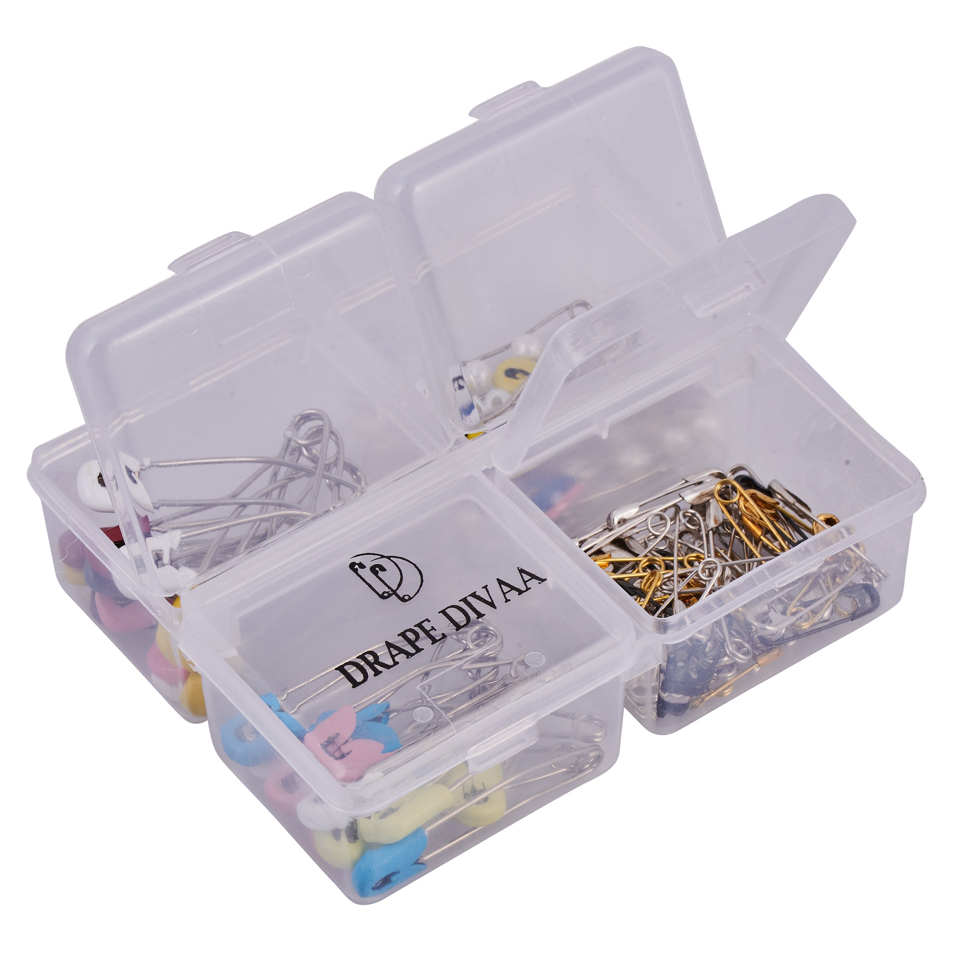 Safety Pins - Assorted (86 Pcs) - With Box Safety Pins removed featured