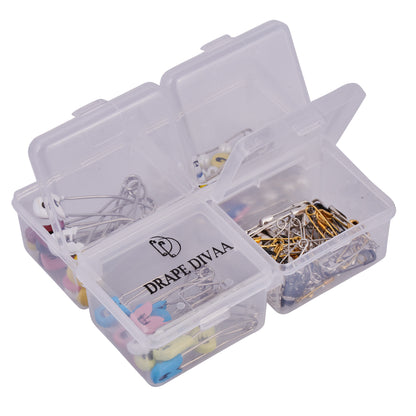 Safety Pins - Assorted (86 Pcs) - With Box Safety Pins removed featured