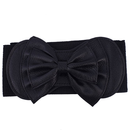 Leather Bow Belts Black Belts