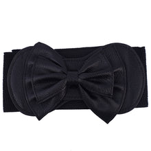 Load image into Gallery viewer, Leather Bow Belts Black Belts