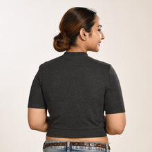 Load image into Gallery viewer, Hosiery Blouses - Dark Grey - Blouse featured