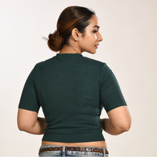 Load image into Gallery viewer, Hosiery Blouses - Green - Blouse featured