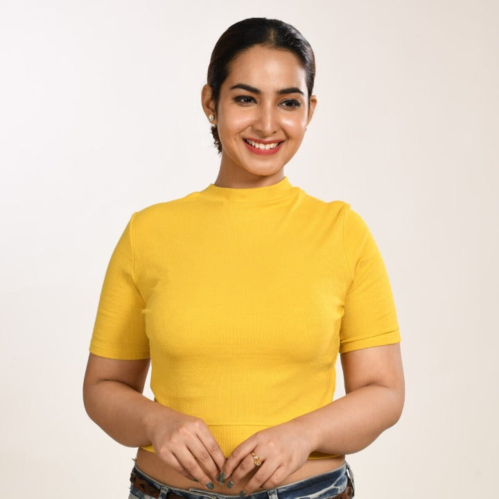 Hosiery Blouses - Mango Yellow - Blouse featured
