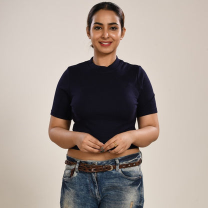 Hosiery Blouses - Royal Blue - Blouse featured