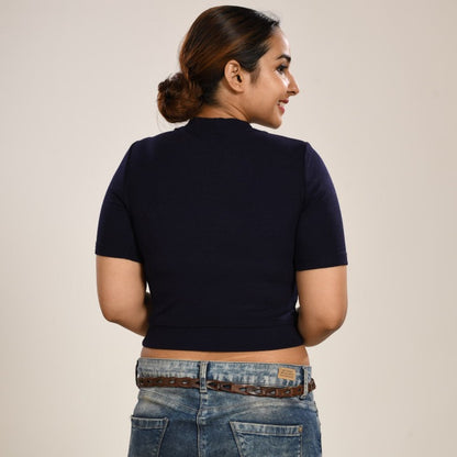 Hosiery Blouses - Royal Blue - Blouse featured