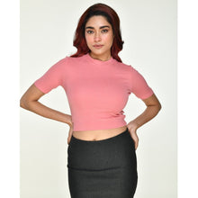 Load image into Gallery viewer, Hosiery Blouses - Sakura Pink - Blouse featured
