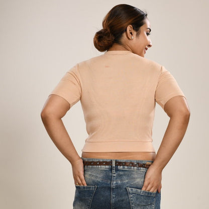 Hosiery Blouses - Tan - Blouse featured