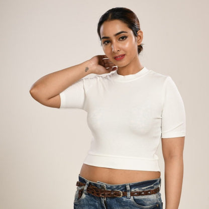 Hosiery Blouses - White - Blouse featured