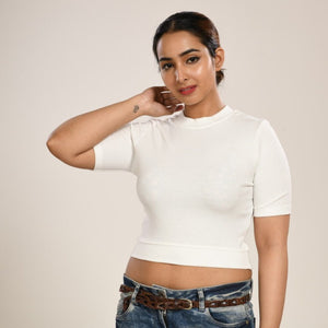 Hosiery Blouses - White - Blouse featured