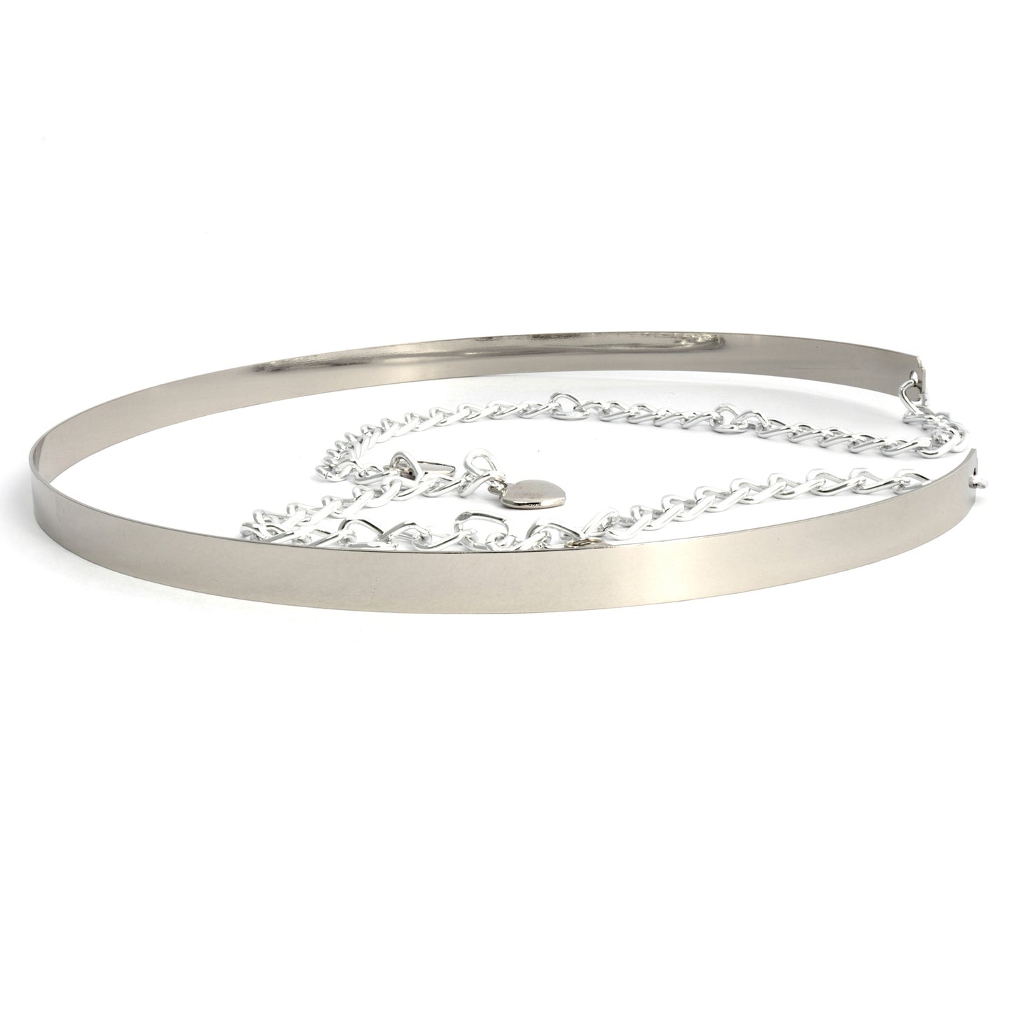 Silver Metallic Chain Belt Belts