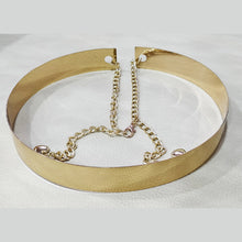 Load image into Gallery viewer, Metallic Chain Belt Golden Belts