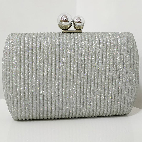 Evening Cocktail Clutch Silver Clutch