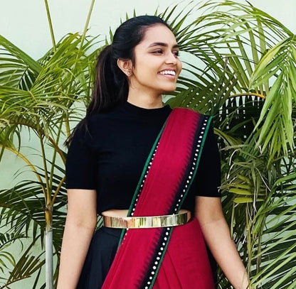 Golden Metallic Saree Belt Belts