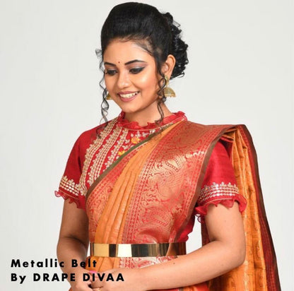 Golden Metallic Saree Belt Belts