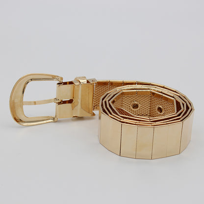 Golden Pin Hole Buckle Belt Belts