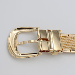 Golden Pin Hole Buckle Belt Belts