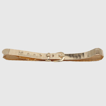 Golden Pin Hole Buckle Belt Belts