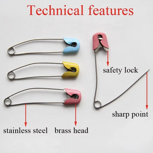 Safety Pins - Small (12 Pcs) Safety Pins