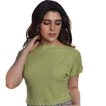 Load image into Gallery viewer, Boat Neck Blouse - Lime Green - Blouse featured