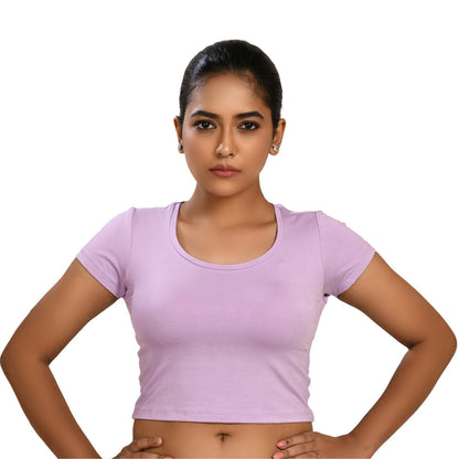 100% Cotton Rayon Blouses Periwinkle Blouse