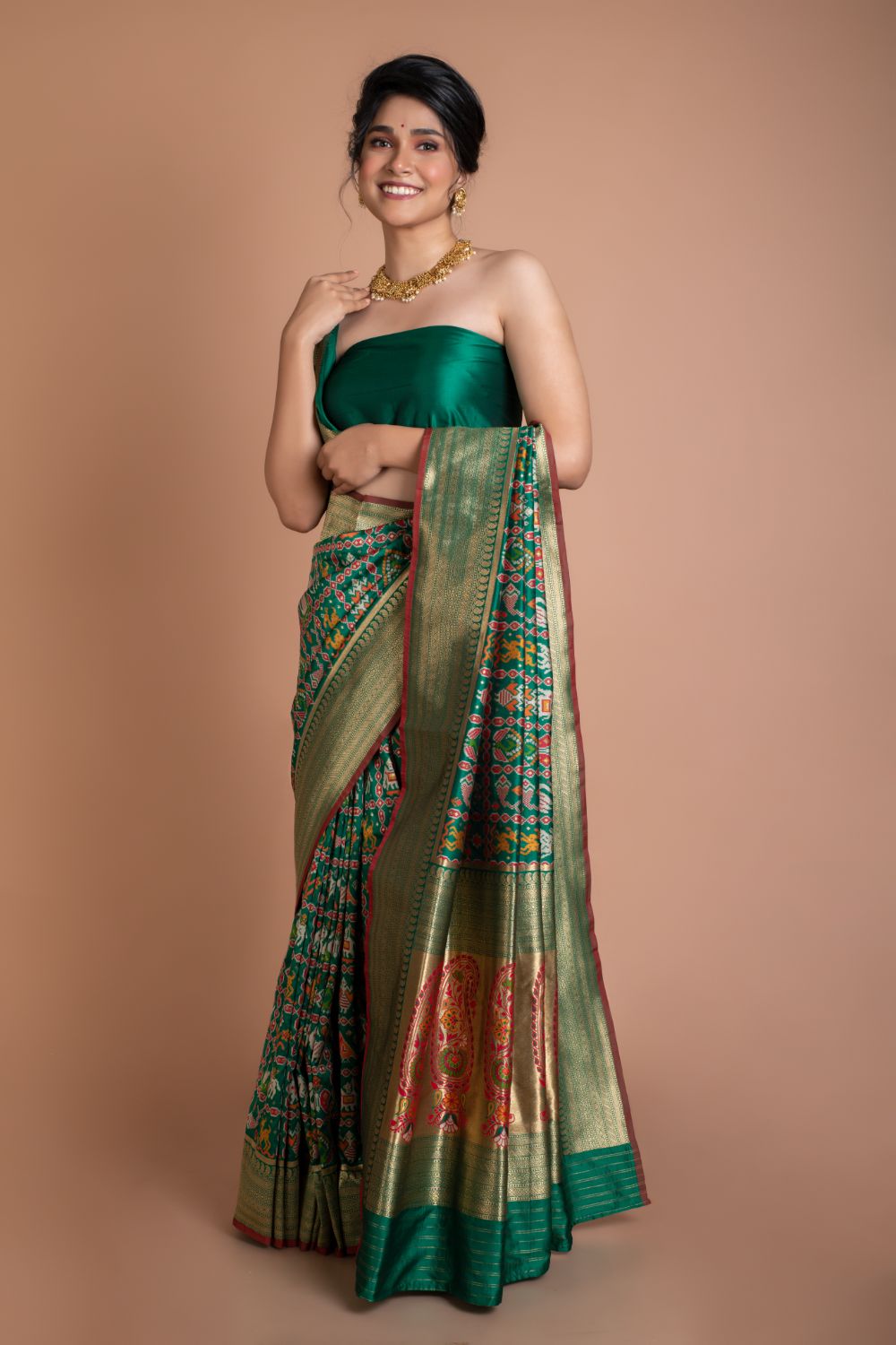 Paithani Green Silk Saree Saree