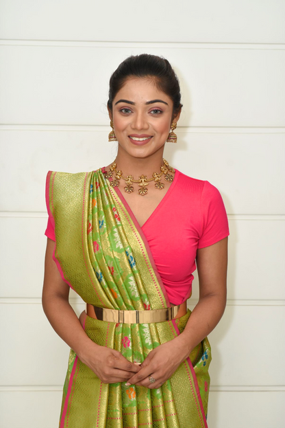 Green banarasi saree Saree
