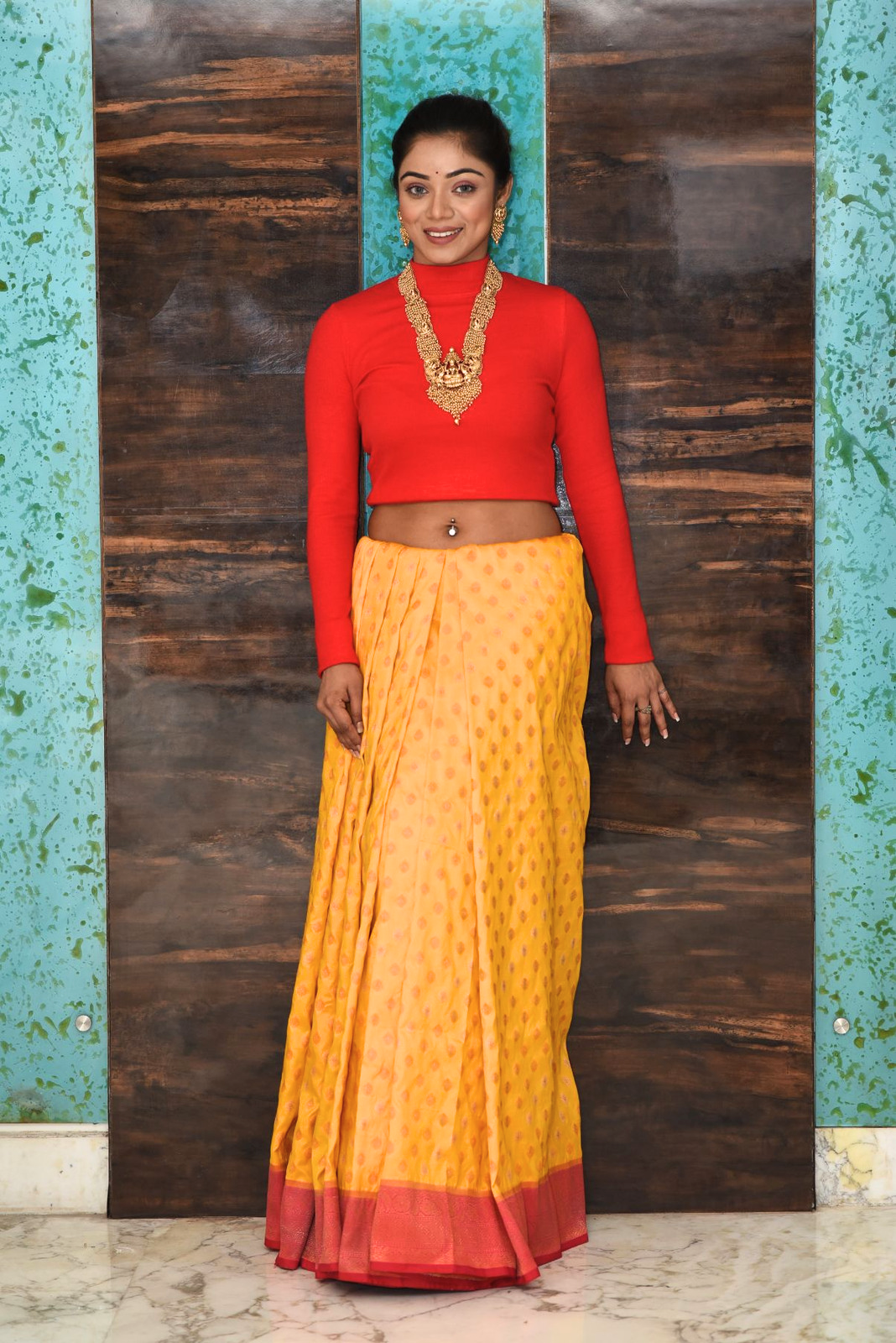 Bright Yellow Banarasi Silk Saree Saree