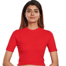 Load image into Gallery viewer, Hosiery Blouses - Red - Blouse featured